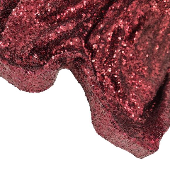 The Secret Dress by Alyce Paris Burgundy Sequin Gown – Size 8 - Open Back Train - Picture 12 of 14